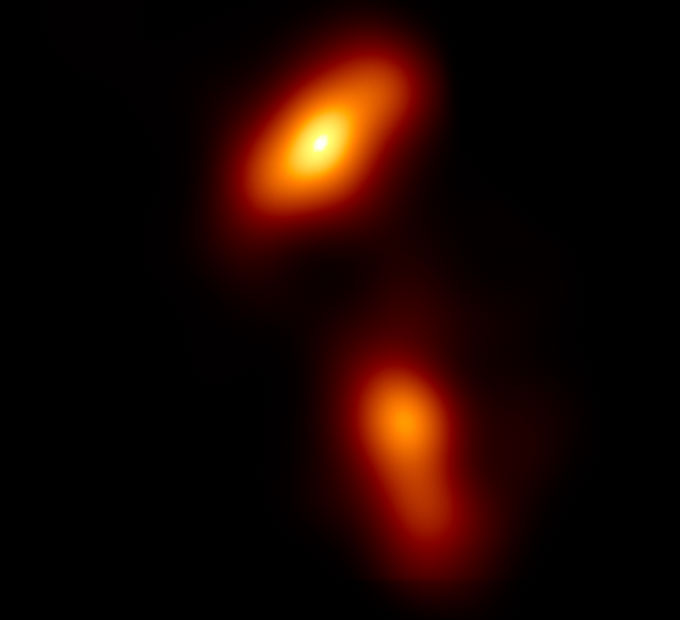 Supermassive black hole with jets