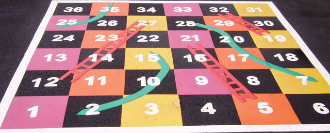 Chutes and ladders design