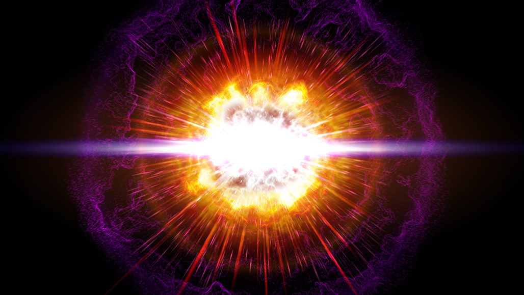 supernova explosion natural color