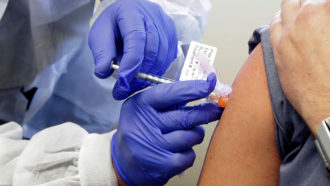 Experimental vaccine injection