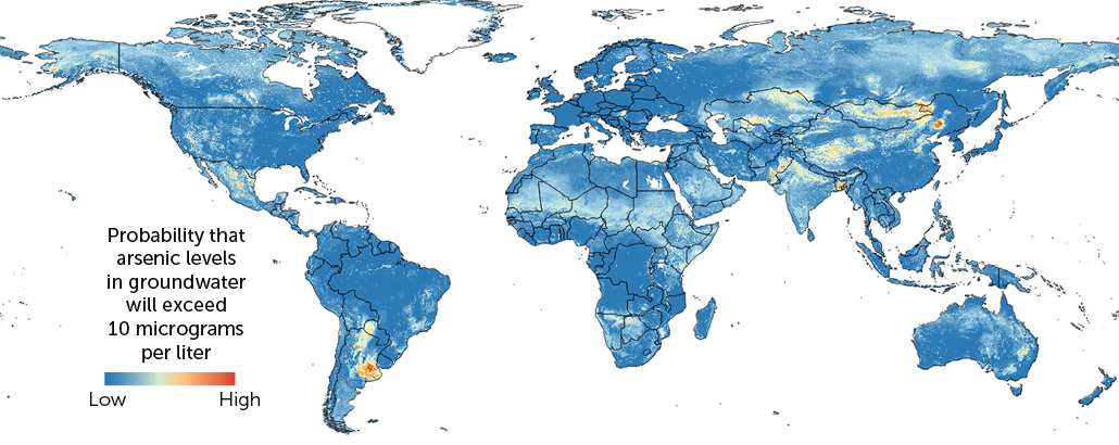 Global map of arsenic contamination