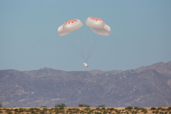 Crew Dragon’s parachute test