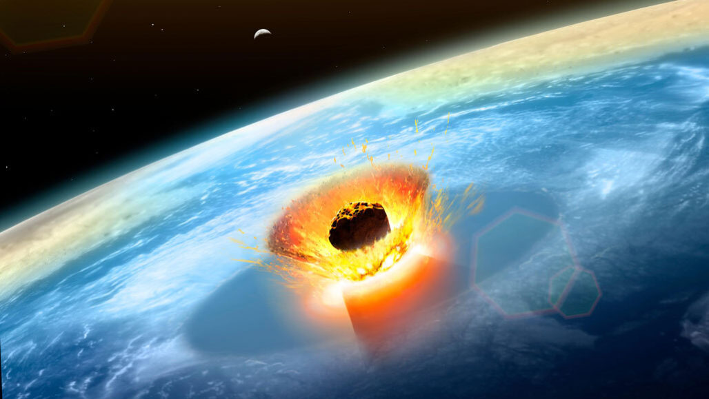 Chicxulub impact illustration