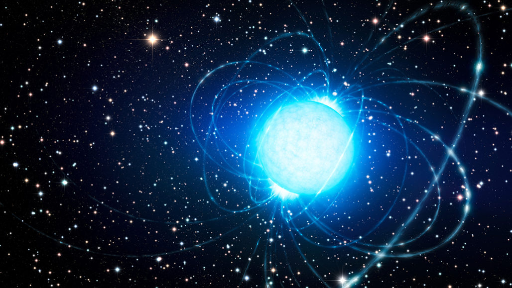 illustration of a magnetar