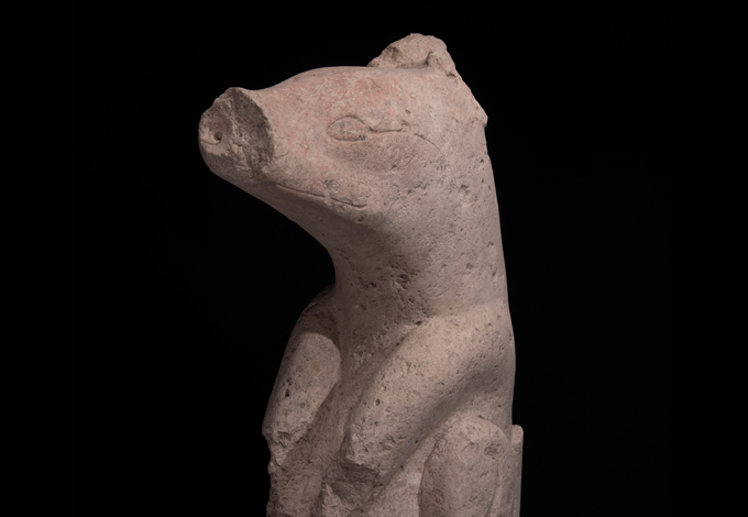 Maya animal sculpture