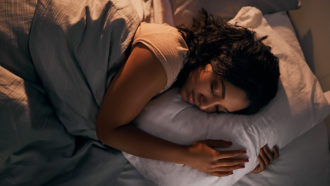 woman sleeping