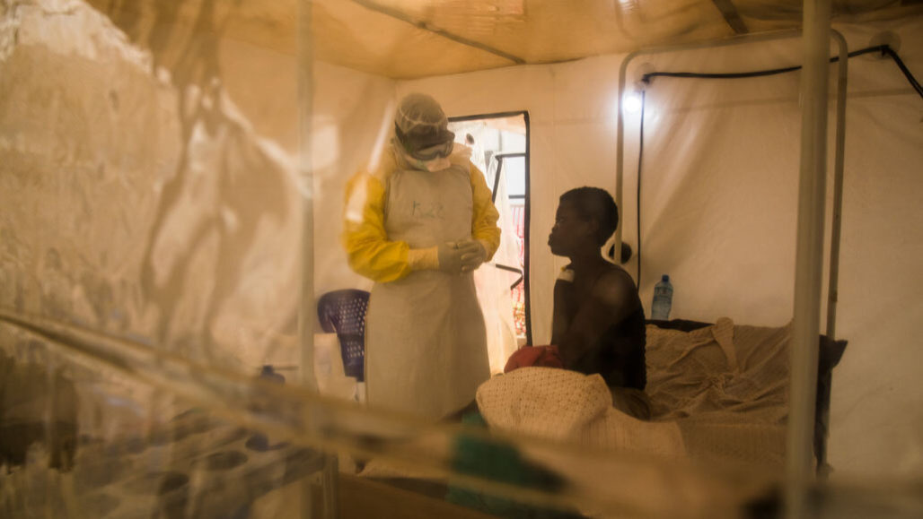 Doctor and patient in Beni, Congo