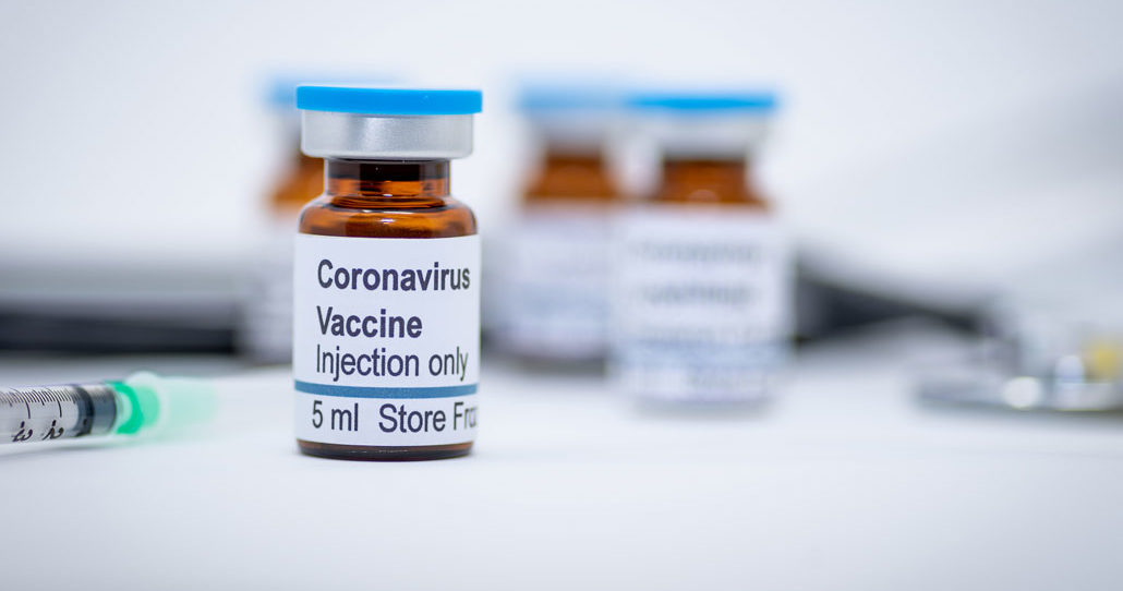 stock image of a hypothetical coronavirus vaccine