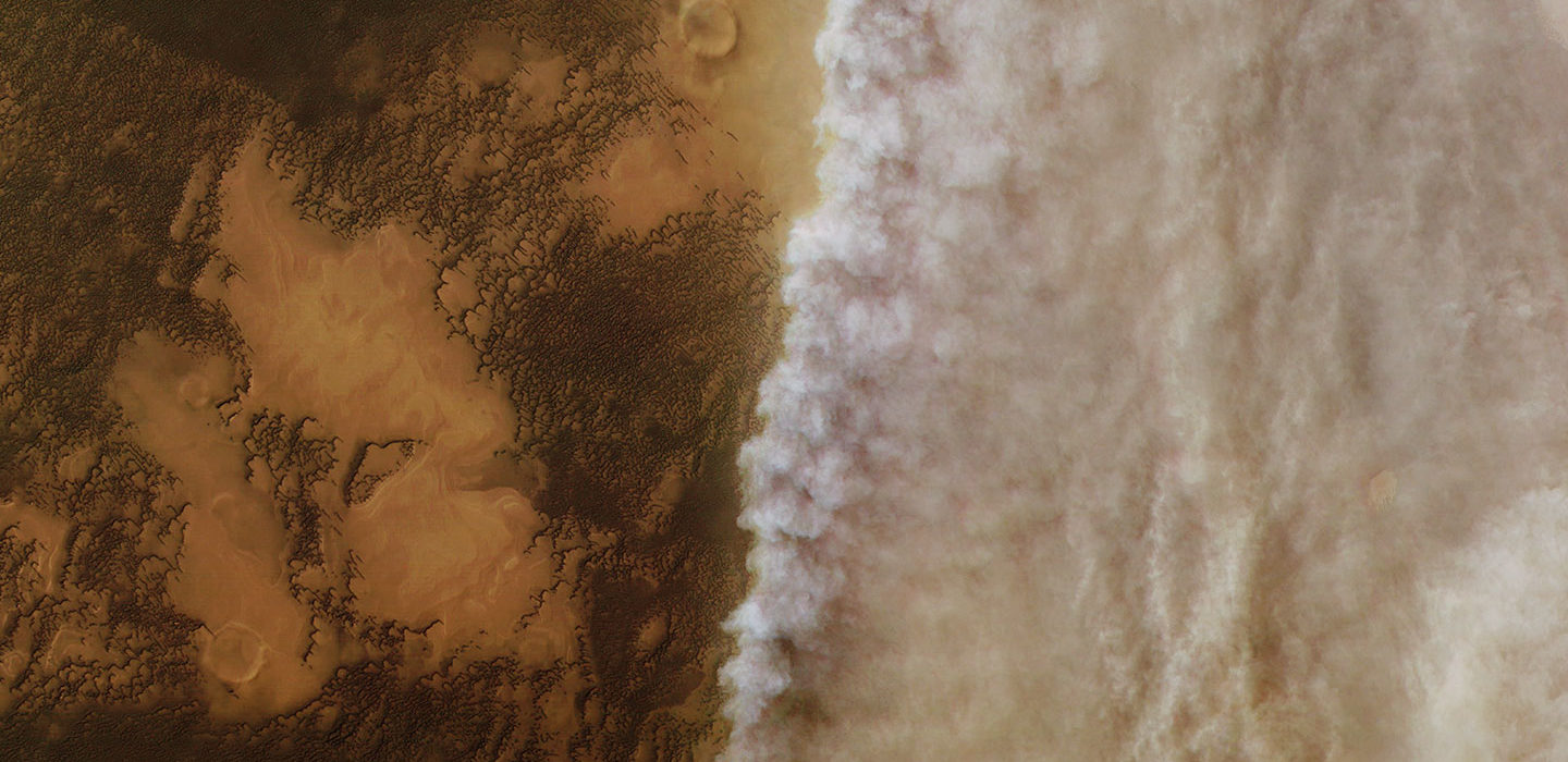 Dust storm on Mars