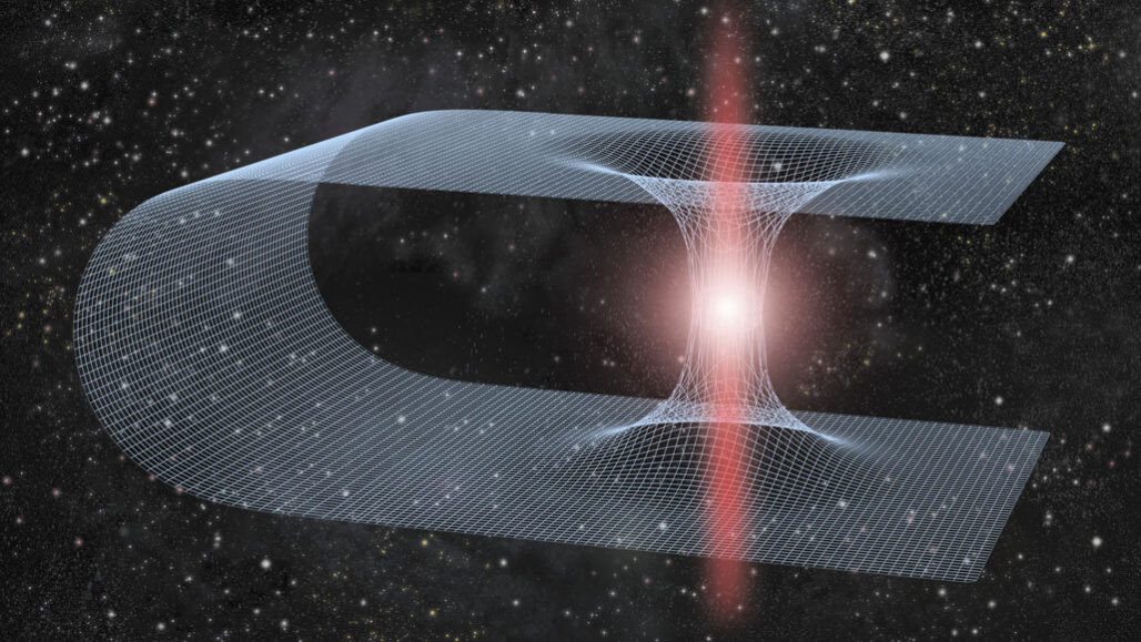 A black hole circling a wormhole would emit weird gravitational waves 072320_ec_wormhole_feat-1028x579