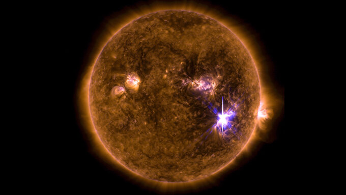 Large solar flare