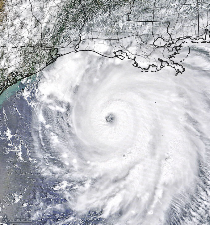 Hurricane Lauran satellite image