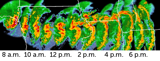 Iowa derecho radar