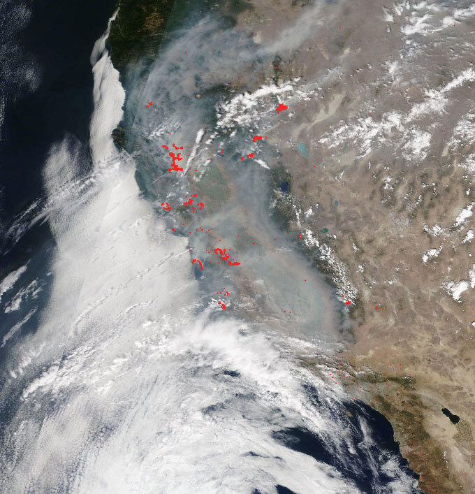 California wildfire smoke