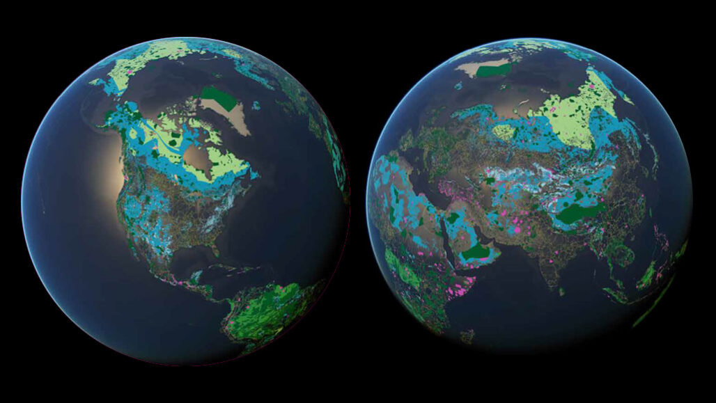 world map earth changes