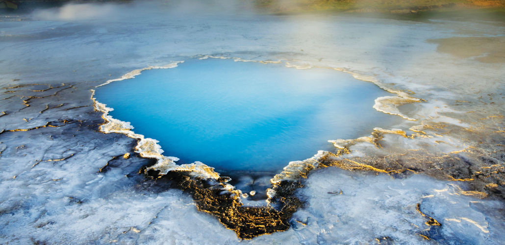 Bláhver hot spring in Iceland