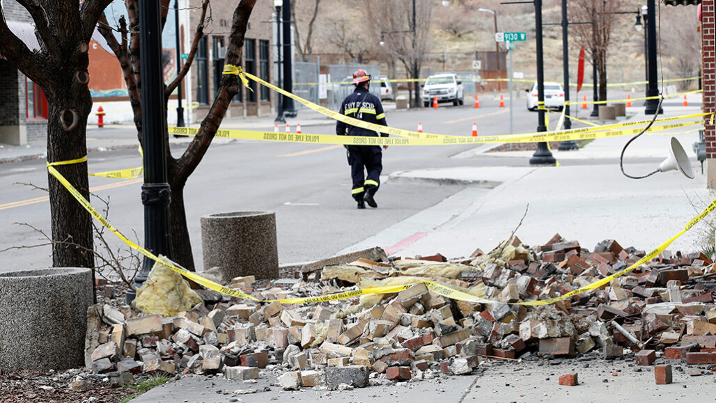 earthquake damage in Magna, Utah