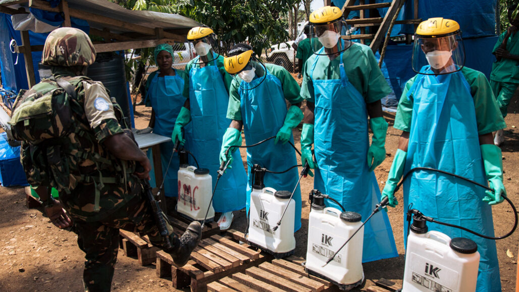 Ebola treatment center in the Congo