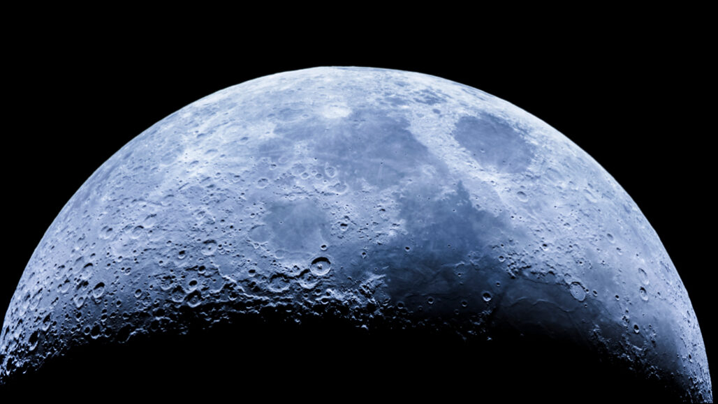 illuminated moon