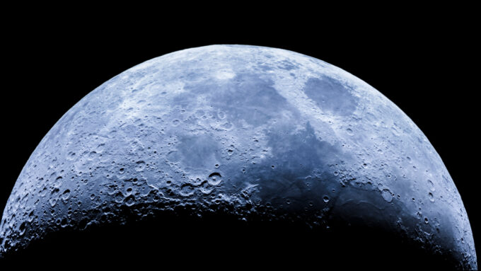 illuminated moon