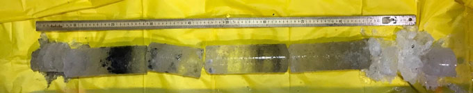 ice core from Cave 29