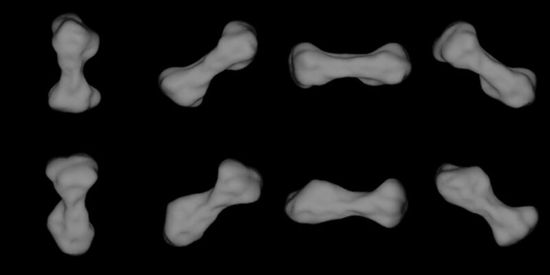 216 Kleopatra asteroïde afbeeldingen