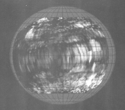 radar image of Venus' surface