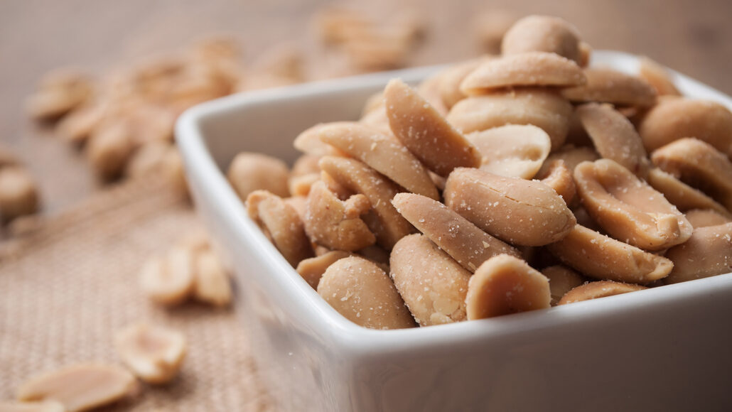 peanuts in a bowl