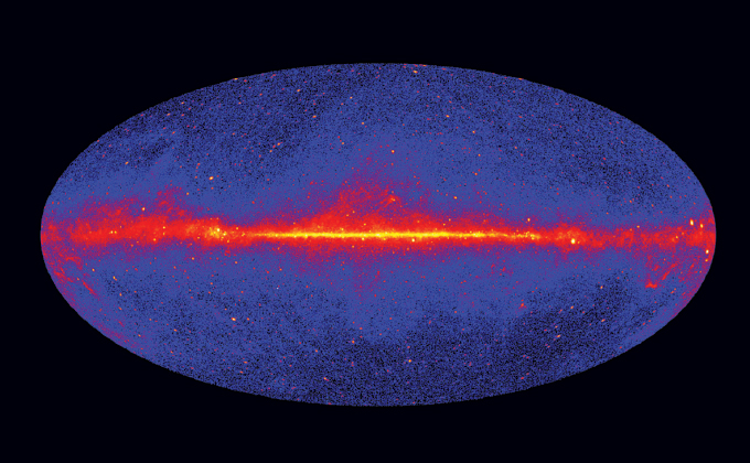 Milky Way gamma ray image