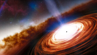 illustration of quasar J0313-1806