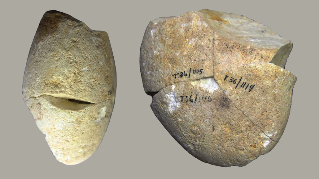 round stone, the oldest known abrading tool