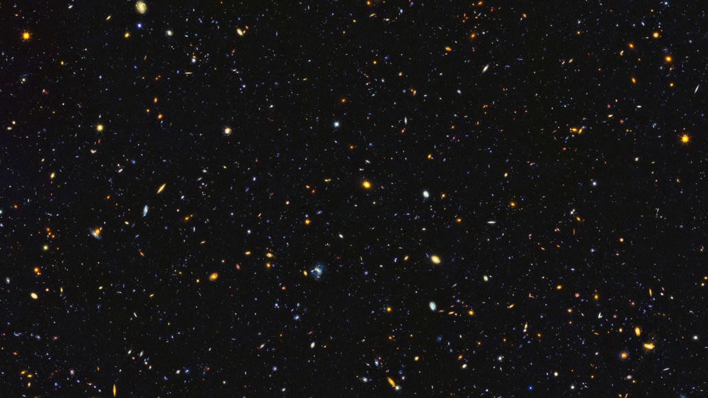 Hubble image of galaxies