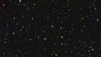 Hubble image of galaxies