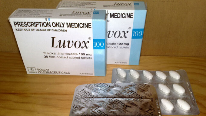 boxes of fluvoxamine tablets