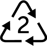 recycling symbol number 2