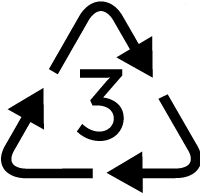 recycling symbol number 3