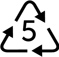 recycling symbol number 5