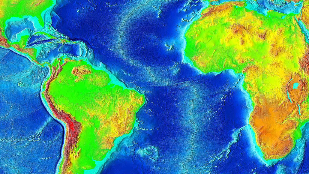 An upwelling of rock beneath the Atlantic may drive continents apart