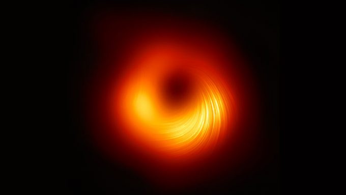 M87's black hole with polarization of light waves
