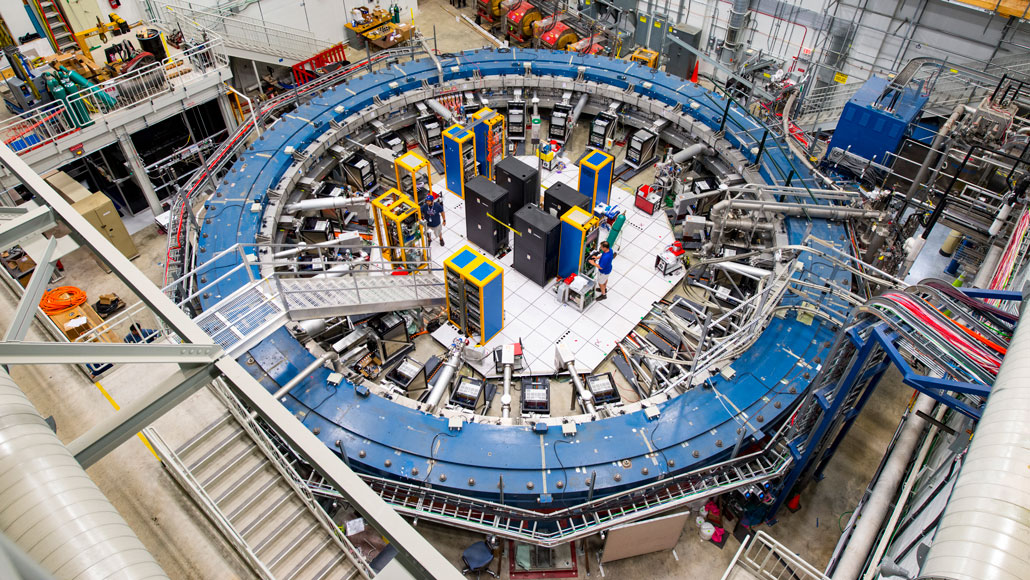 inside of the g-2 experiment at Fermilab