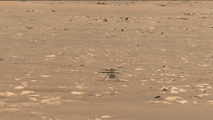 Einfallsreichtum testet seine Rotoren auf dem Mars