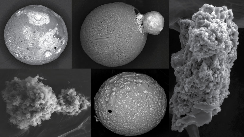 5 micrometeorites found in Antarctica
