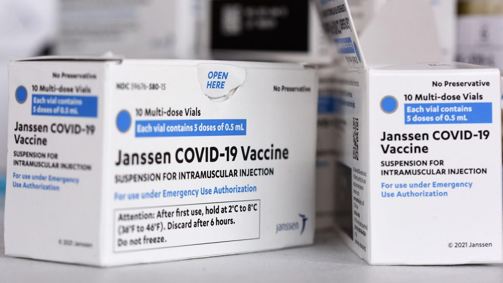 box packaging for the Janssen/Johnson & Johnson vaccine