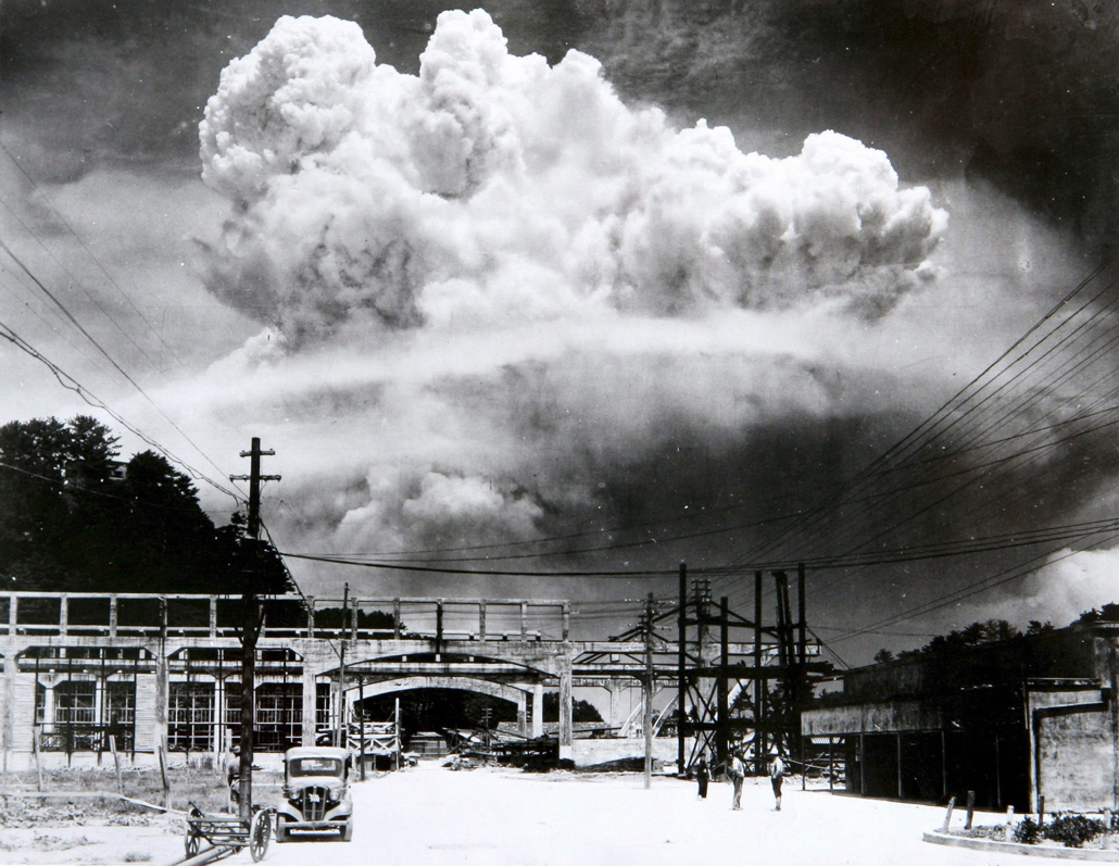 atomic bomb over Nagasaki