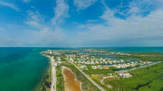 Aerial photo of Florida Keys