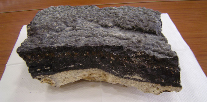 chunk of deep-sea crust