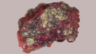 Red trinitite