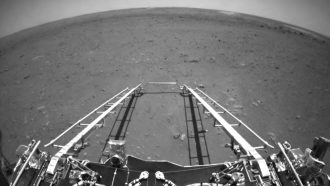 image of Martian surface from China’s Zhurong rover