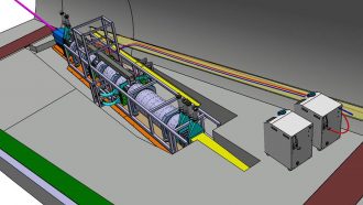 diagram of the FASER experiment