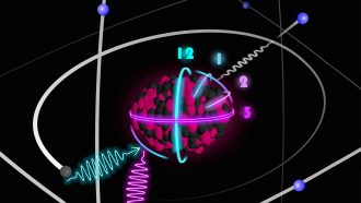 illustration of a nuclear clock